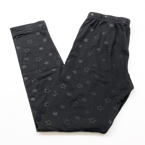 ShoSho black star print leggings for girls - Picture 1 of 4
